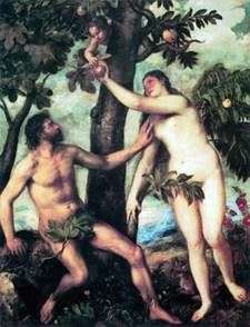  Адам и Ева   Тициан Вечеллио