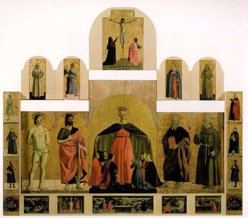  Алтарный образ из церкви Братства милосердия   Пьеро делла Франческа