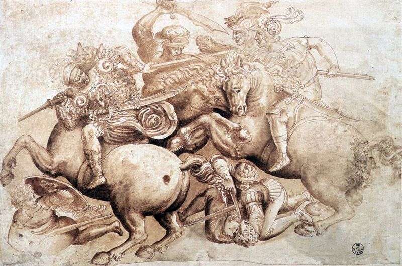  Ангиарийское сражение   Леонардо да Винчи