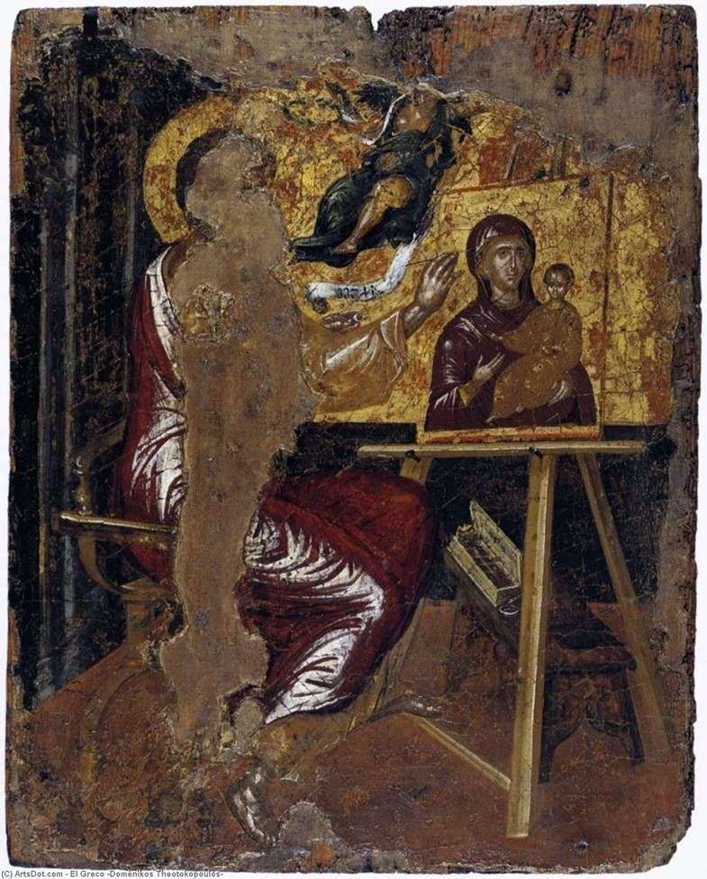 Апостол Лука пишет образ Богородицы   Эль Греко