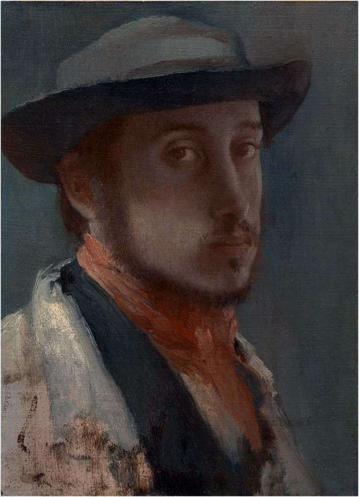  Автопортрет в мягкой шляпе   Эдгар Дега
