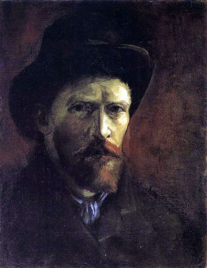  Автопортрет в темной фетровой шляпе   Винсент Ван Гог