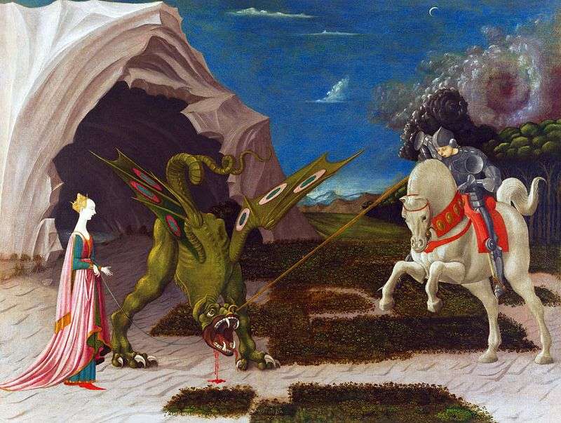  Битва святого Георгия с драконом   Паоло Уччелло
