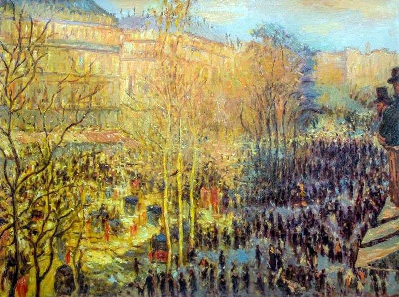  Бульвар Капуцинок в Париже   Клод Моне