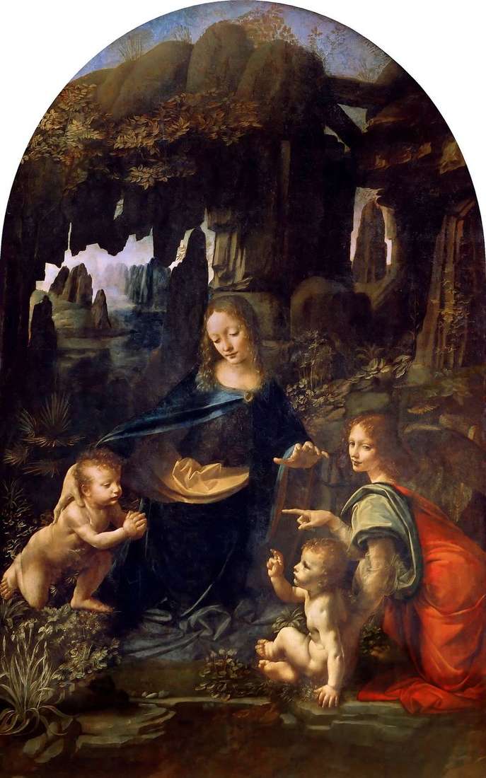  Дева Мария в гроте   Леонардо да Винчи