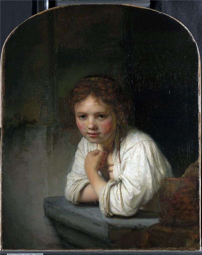  Девочка у окна   Рембрандт Харменс Ван Рейн