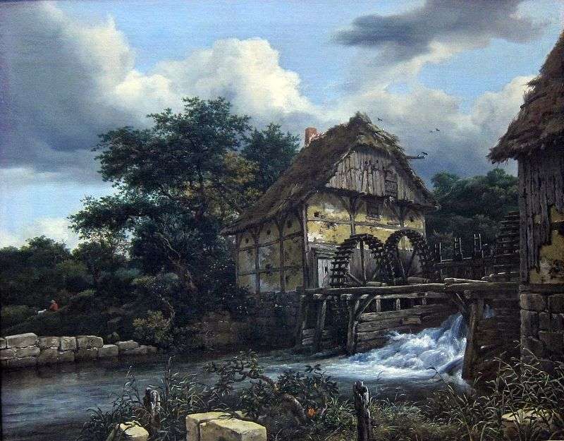  Две водяные мельницы   Якоб ван Рейсдал