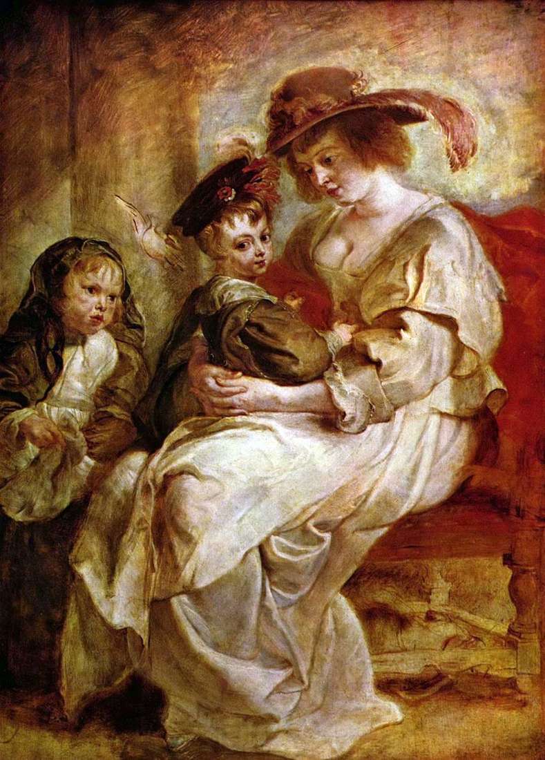  Елена Фоурмен с детьми Клер Жанной и Франсуа   Питер Рубенс