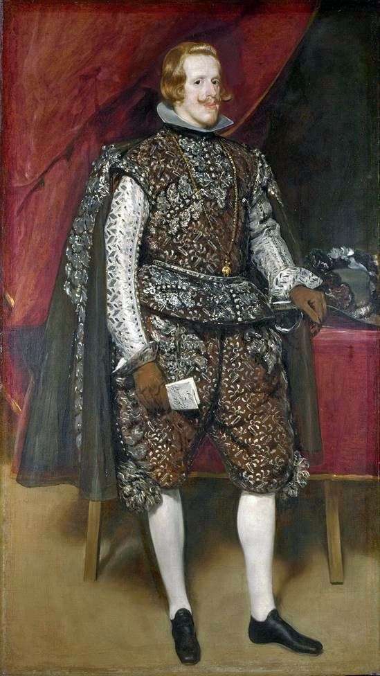  Филипп 4 Испанский в коричневом и серебряном   Диего Веласкес