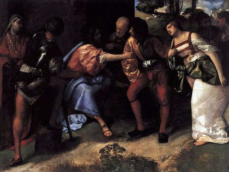 Христос и неверная супруга   Тициан Вечеллио