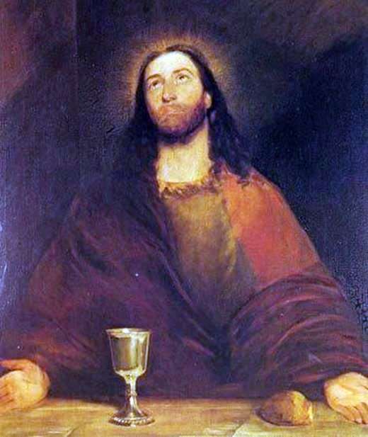  Христос, освящающий хлеб и вино   Джон Констебл