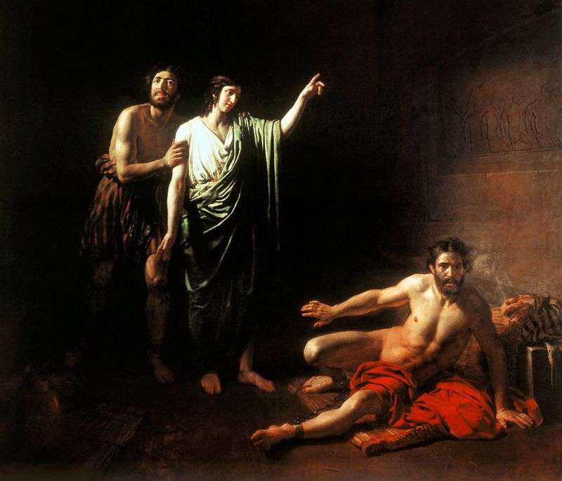  Иосиф, толкующий сны заключенным с ним в темнице виночерпию и хлебодару   Александр Иванов