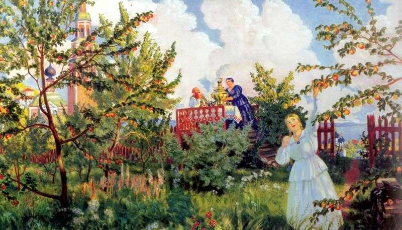  Яблоневый сад   Борис Кустодиев