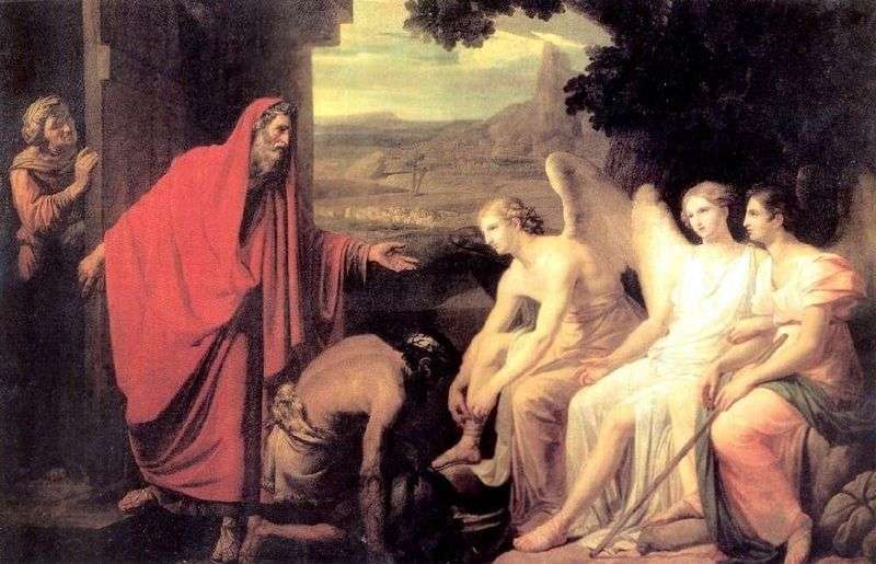  Явление Аврааму трех ангелов у дуба Мамврийского   Карл Брюллов