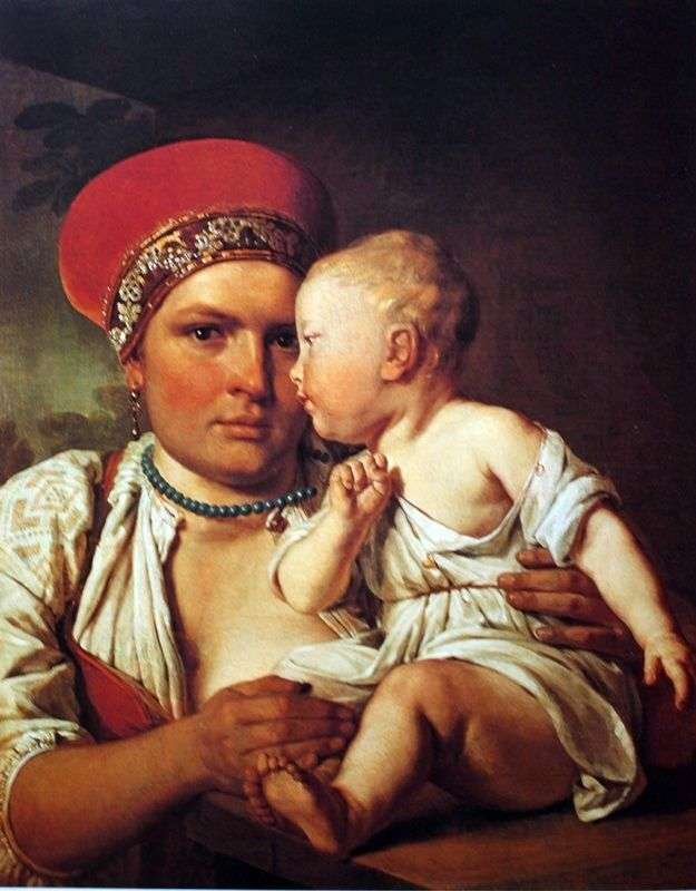  Кормилица с ребенком   Алексей Венецианов