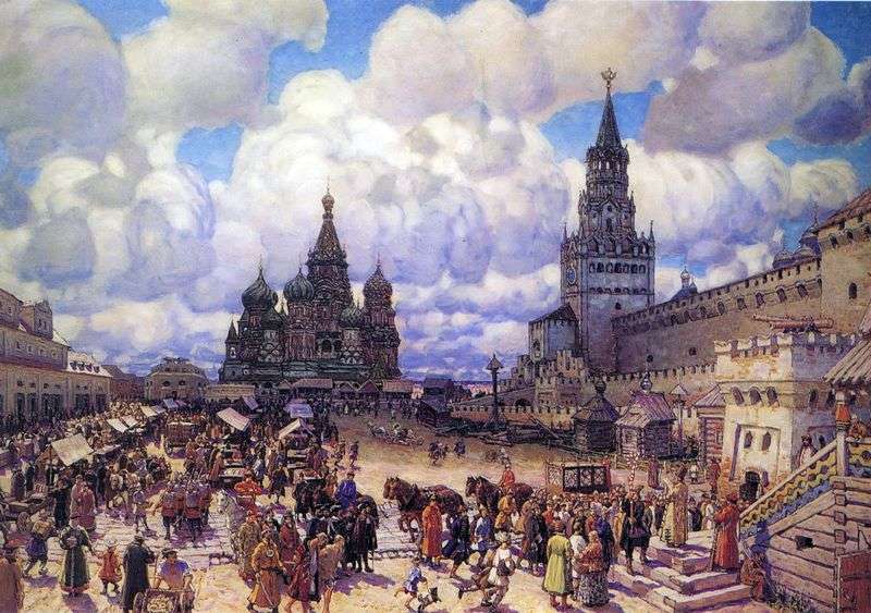  Красная площадь во второй половине XVII века   Аполлинарий Васнецов