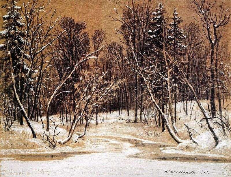  Лес зимой   Иван Шишкин