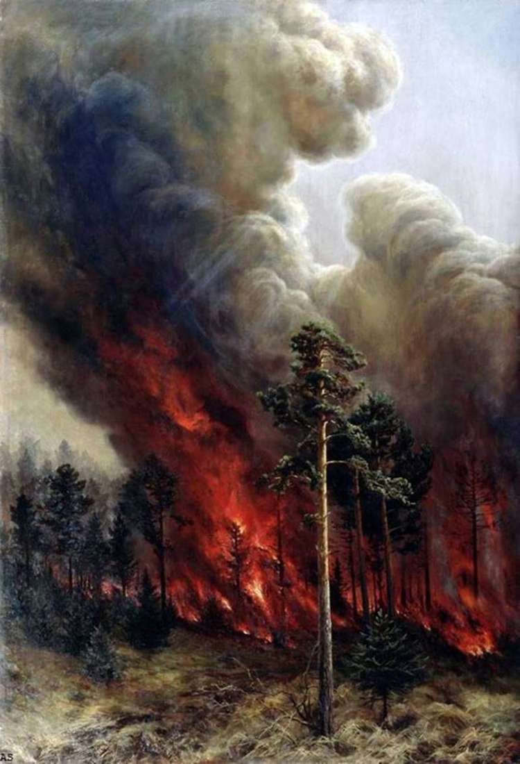  Лесной пожар   Алексей Денисов Уральский