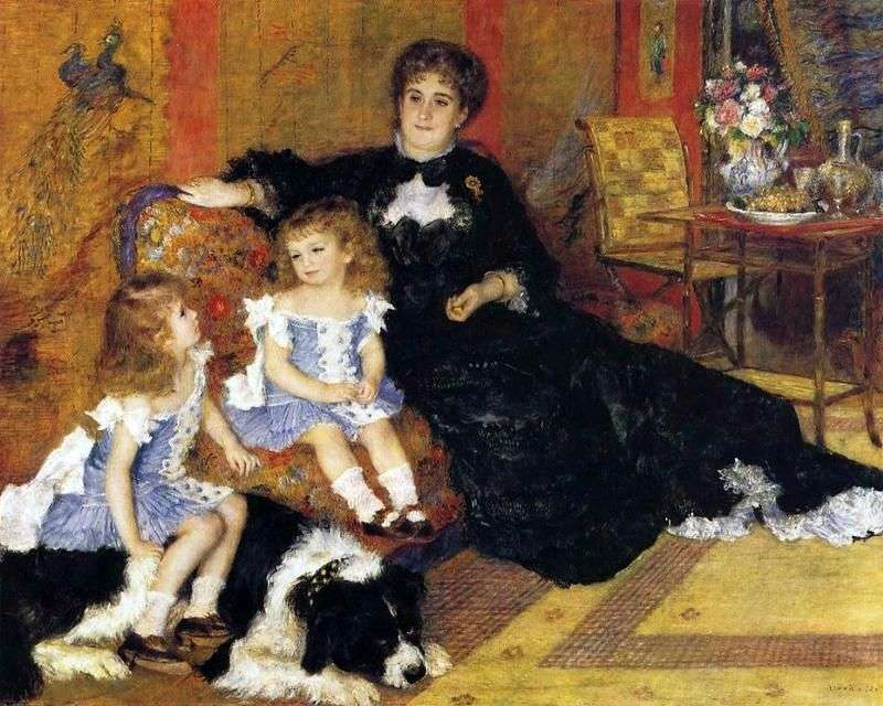  Мадам Шарпантье с детьми   Пьер Огюст Ренуар