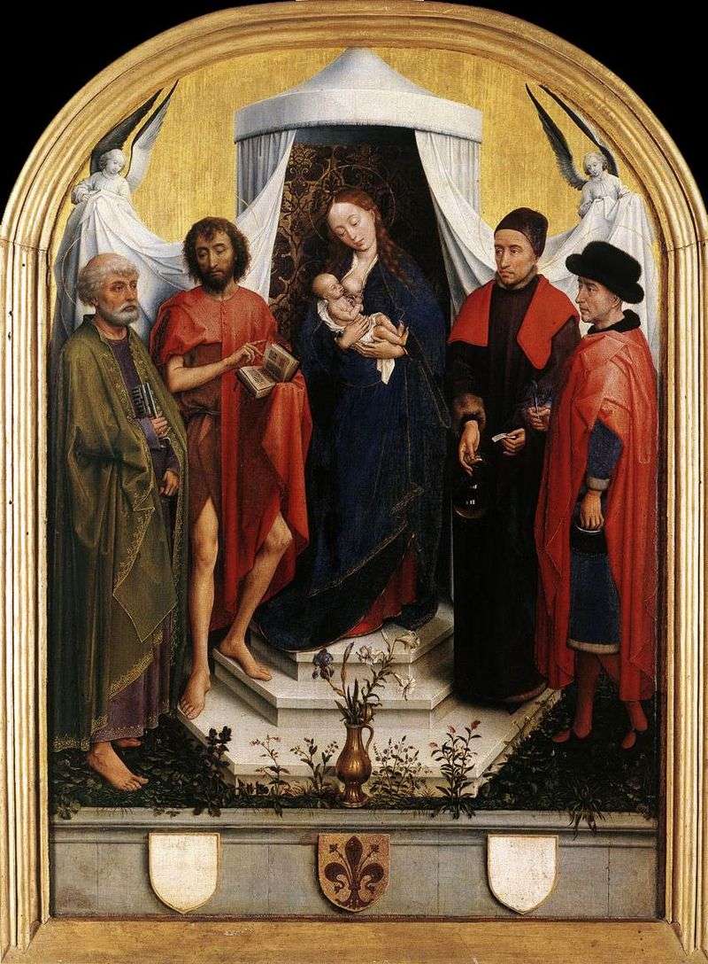  Мадонна с Младенцем и четырьмя святыми   Рогир ван дер Вейден