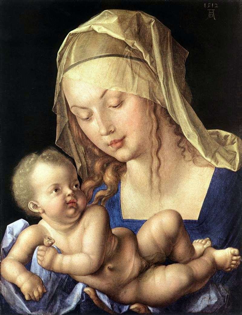  Мадонна с младенцем и грушей   Альбрехт Дюрер