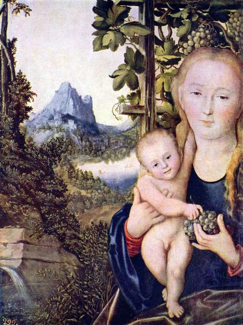  Мадонна с Младенцем   Лукас Кранах