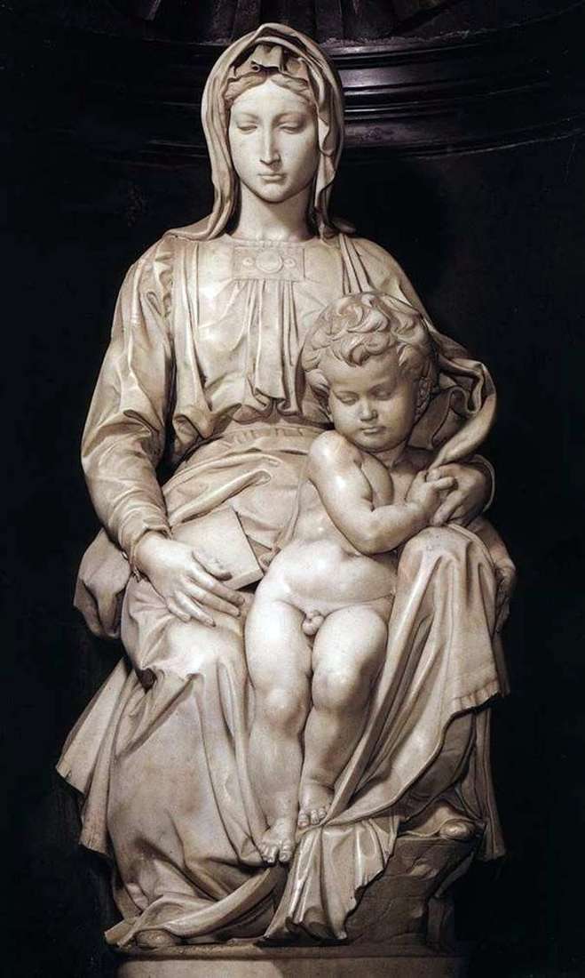  Мадонна с младенцем (скульптура)   Микеланджело Буонарроти