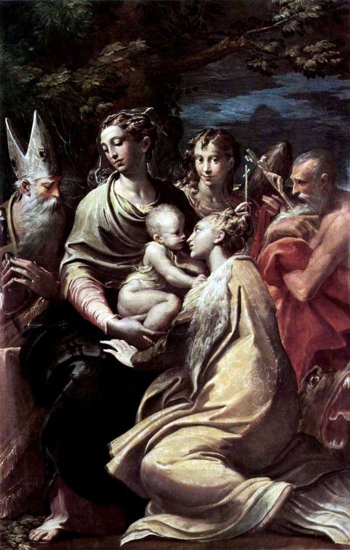  Мадонна со святой Маргаритой и другими святыми   Франческо Пармиджанино