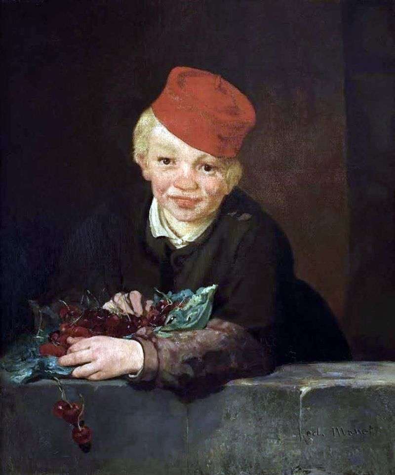  Мальчик с вишнями   Эдуард Мане