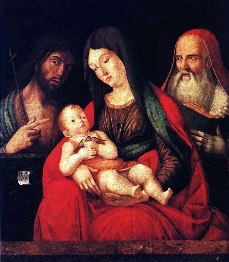  Мария с младенцем, Иоанном Крестителем и святым Иеронимом   Альвизе Виварини