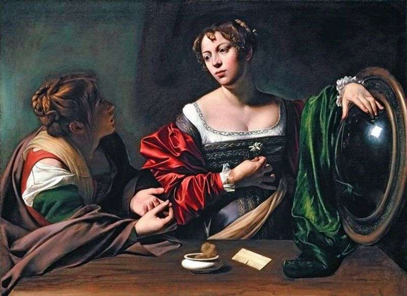 Марта и Мария Магдалина   Микеланджело Меризи да Караваджо