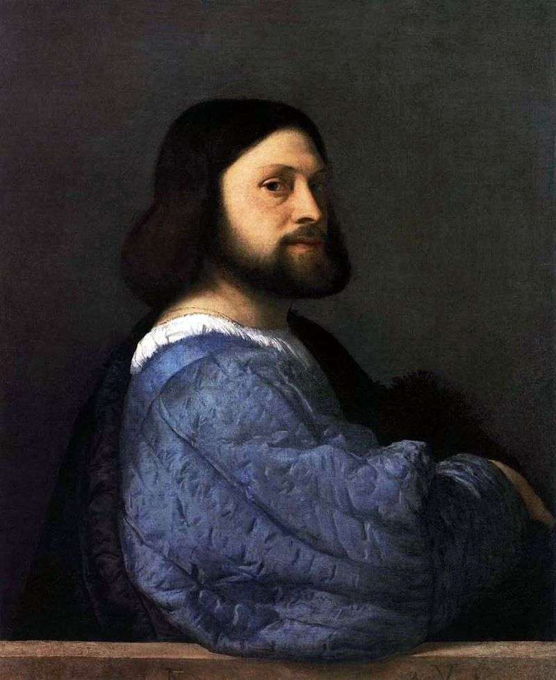  Мужской портрет (Ариосто)   Тициан Вечеллио