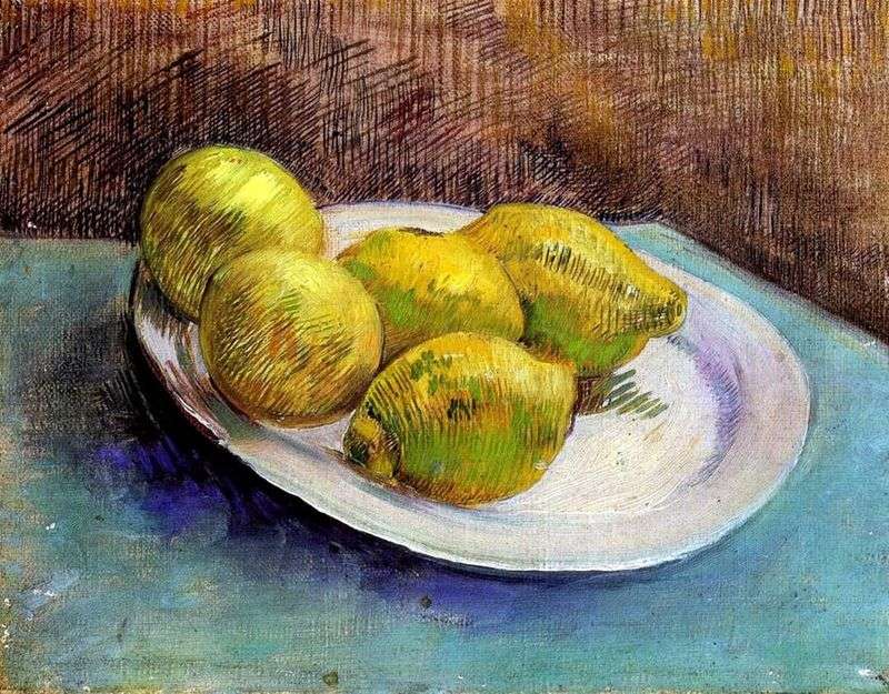  Натюрморт с лимонами на тарелке   Винсент Ван Гог