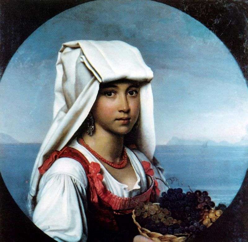  Неаполитанская девочка с плодами   Орест Кипренский