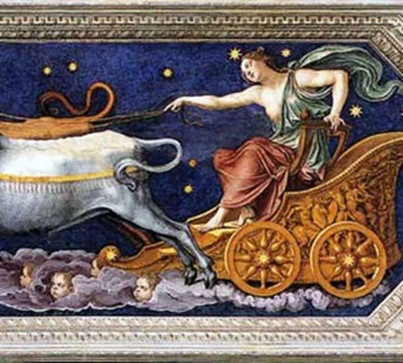  Нимфа Каллисто на колеснице Юпитера   Бальдассаре Перуцци