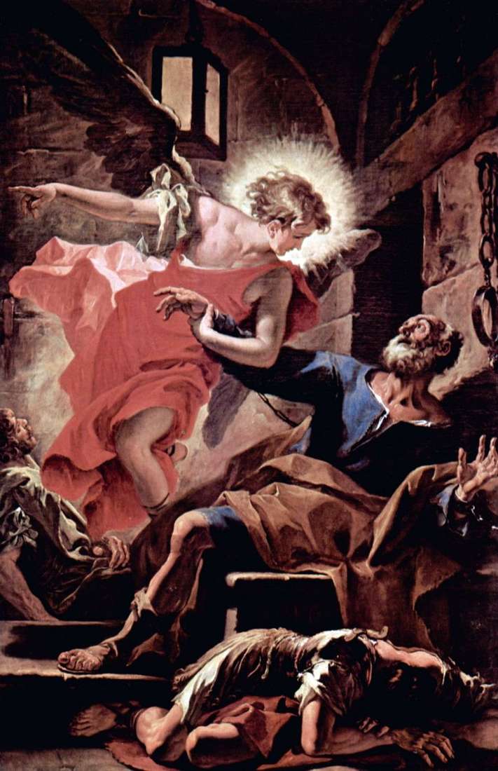  Освобождение апостола Петра ангелом   Себастьяно Риччи