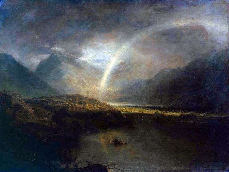  Озеро Баттермир, с радукой и ливнем   Уильям Тернер