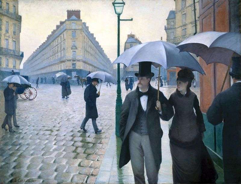  Парижская улица в дождливую погоду   Гюстав Кайботт