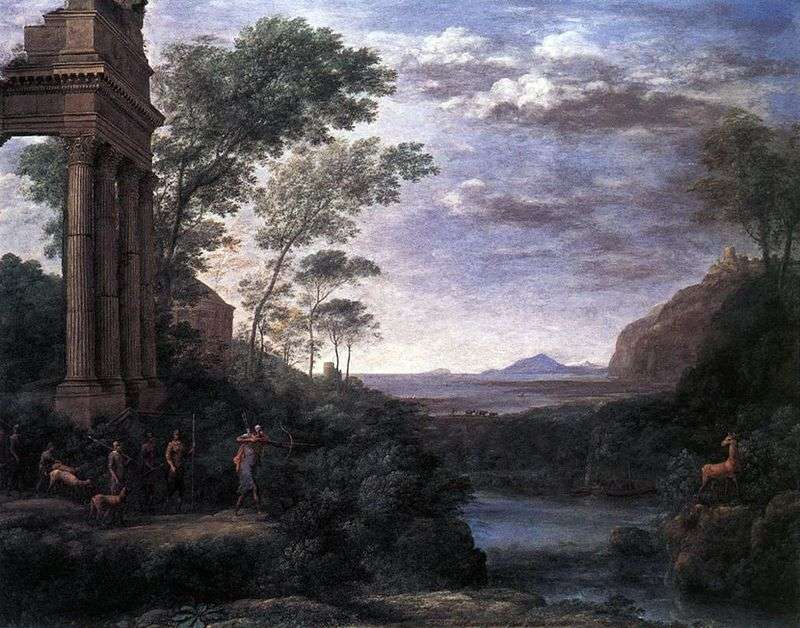  Пейзаж с Асканием, стреляющим в оленя   Клод Лоррен