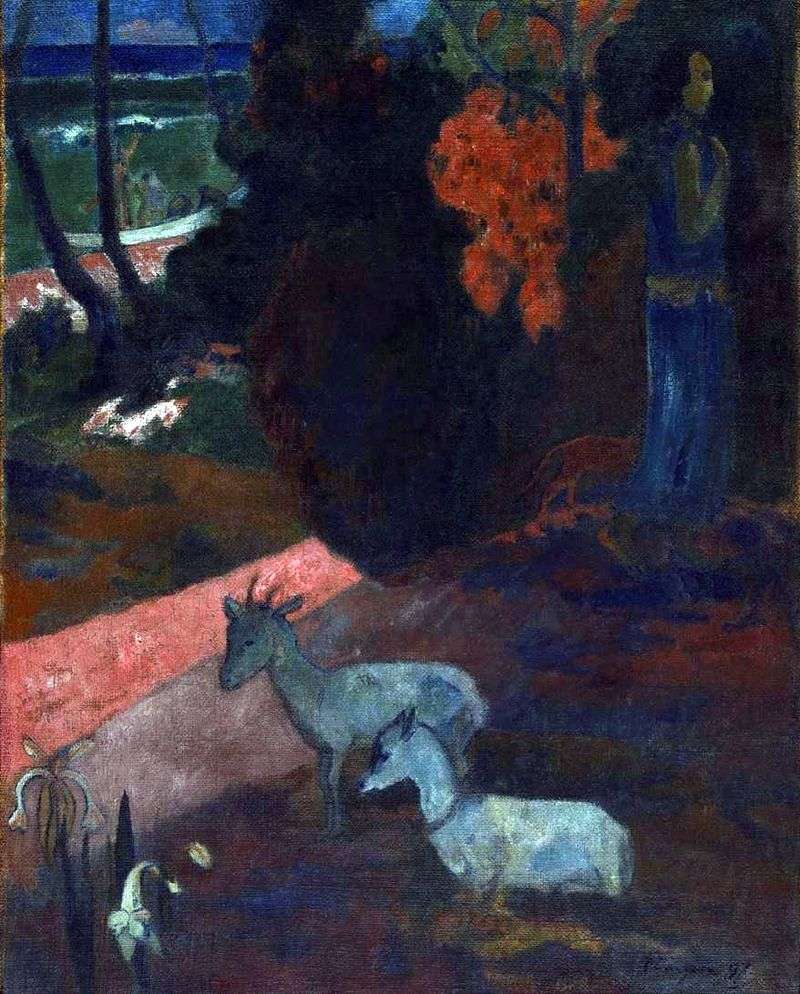  Пейзаж с двумя козами   Поль Гоген