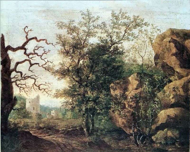 Пейзаж с засохшим деревом   Каспар Давид Фридрих