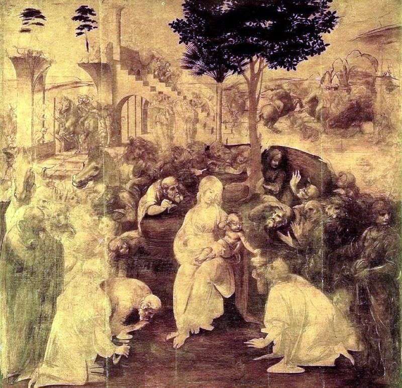  Поклонение волхвов   Леонардо да Винчи