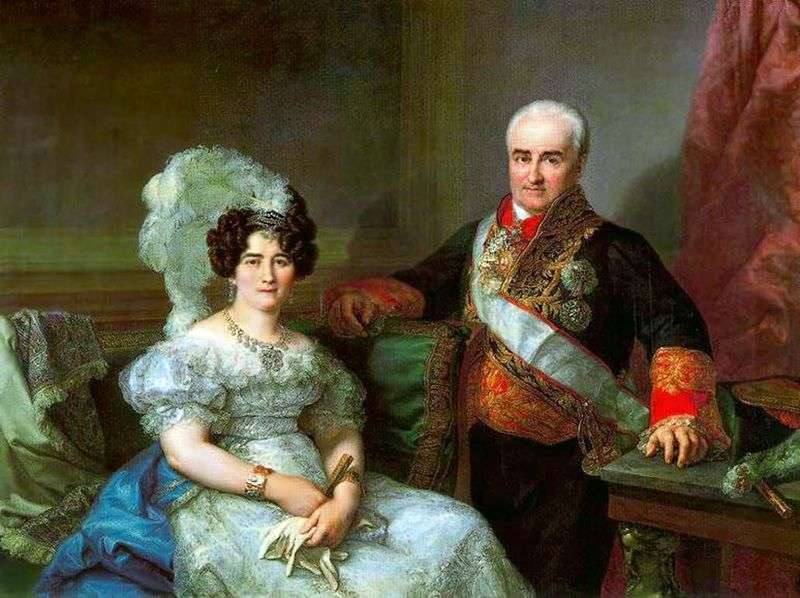  Портрет Антонио Угарте и его жены   Лопес Портана