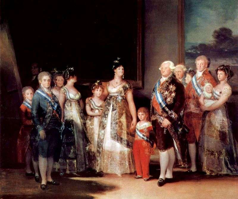  Портрет cемьи Карла IV   Франсиско де Гойя