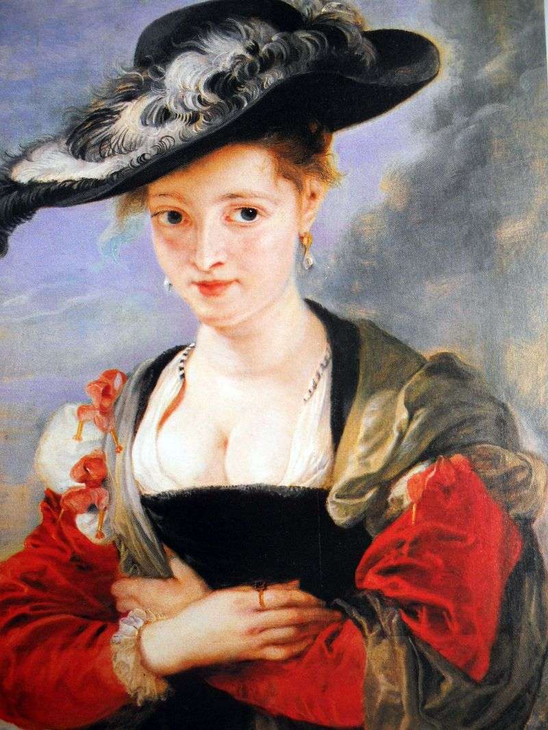  Портрет дамы в соломенной шляпке   Питер Рубенс
