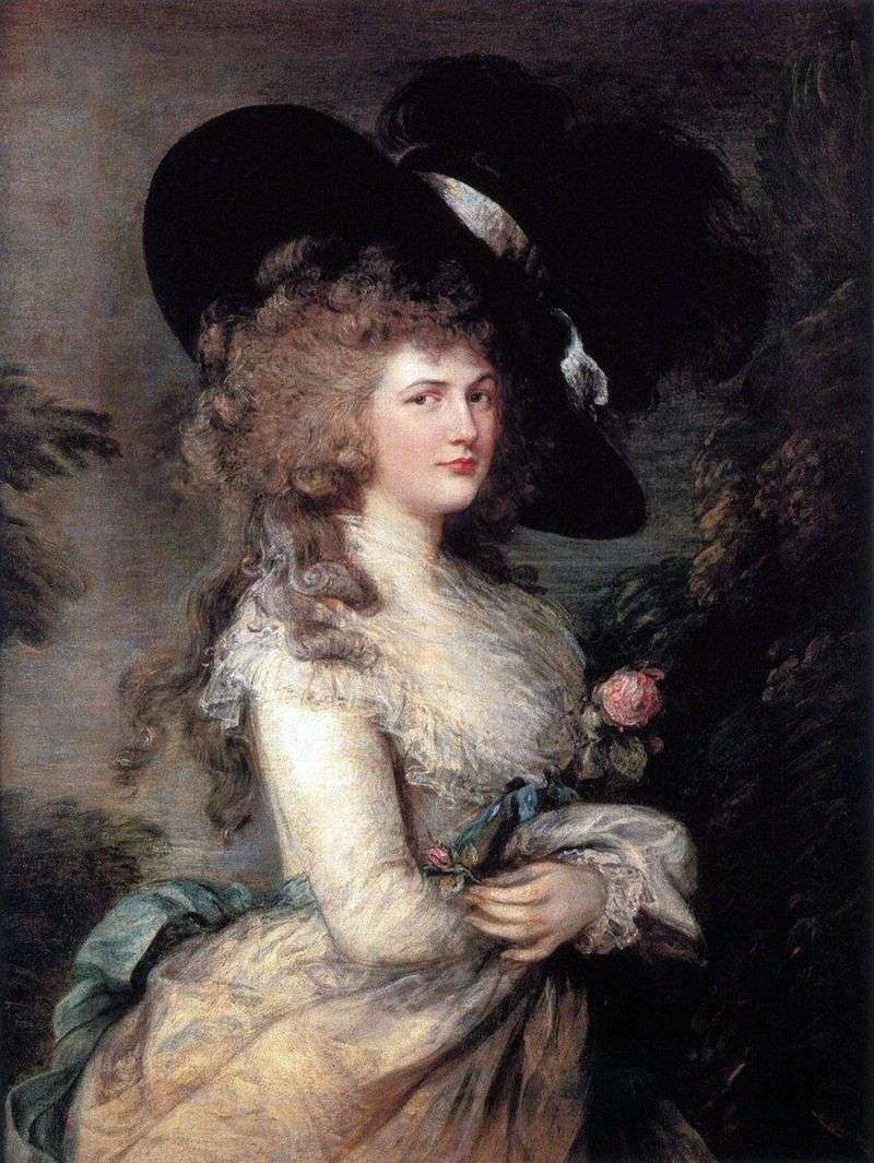  Портрет Джорджианы, герцогини Девонширской   Томас Гейнсборо