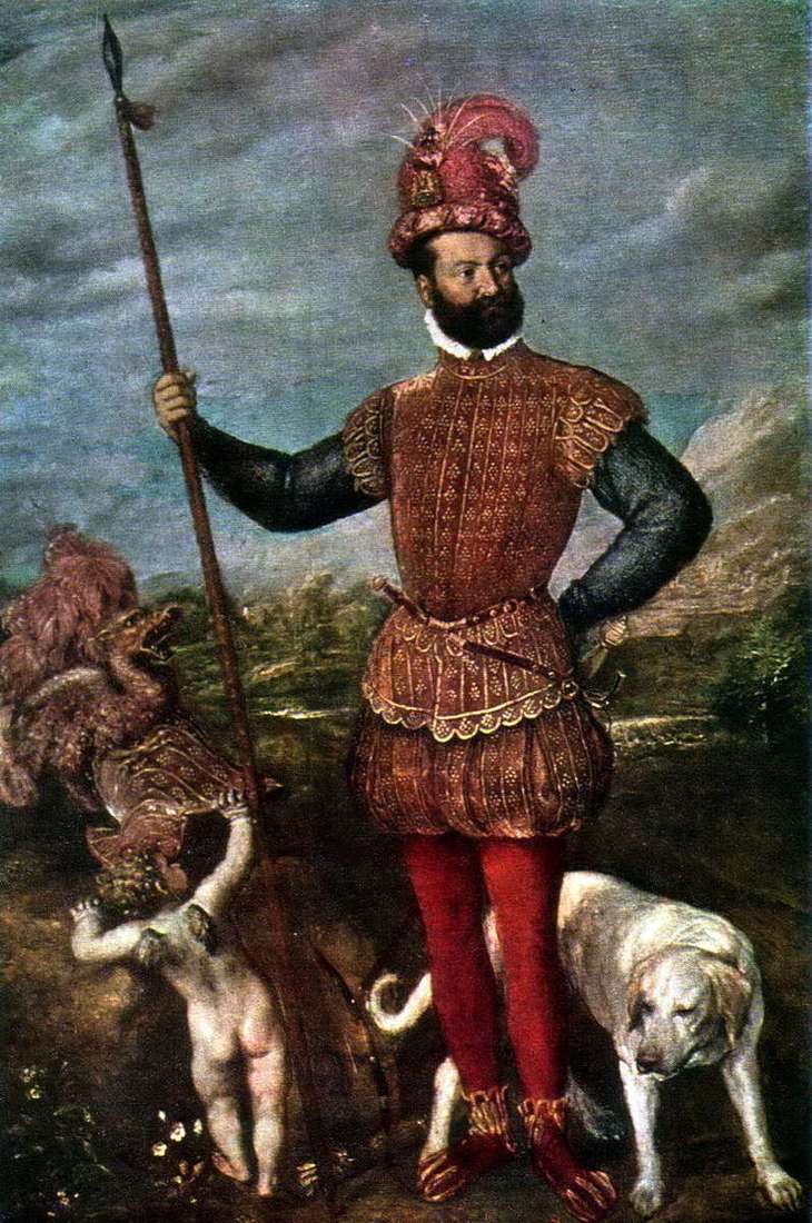 Портрет Джованни Франческо Аквавива, герцога Атри   Тициан Вечеллио