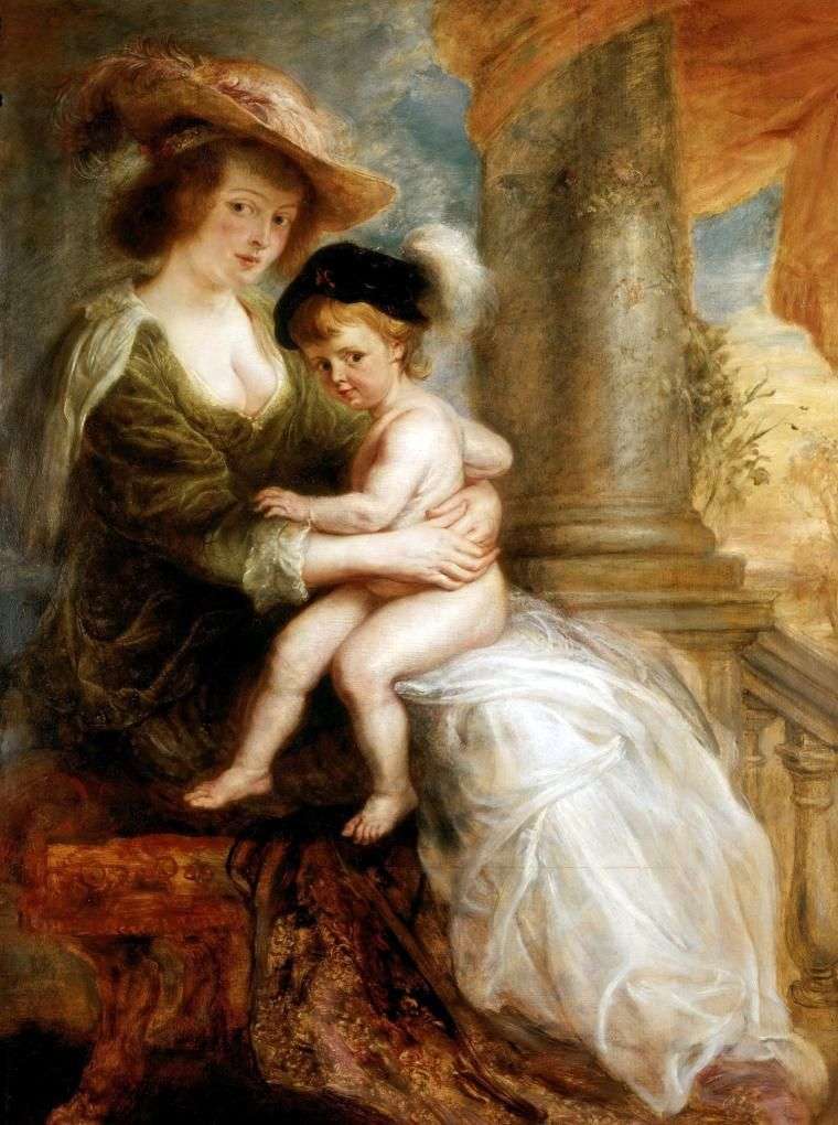  Портрет Елены Фоурмент с ее старшим сыном Францем   Питер Рубенс