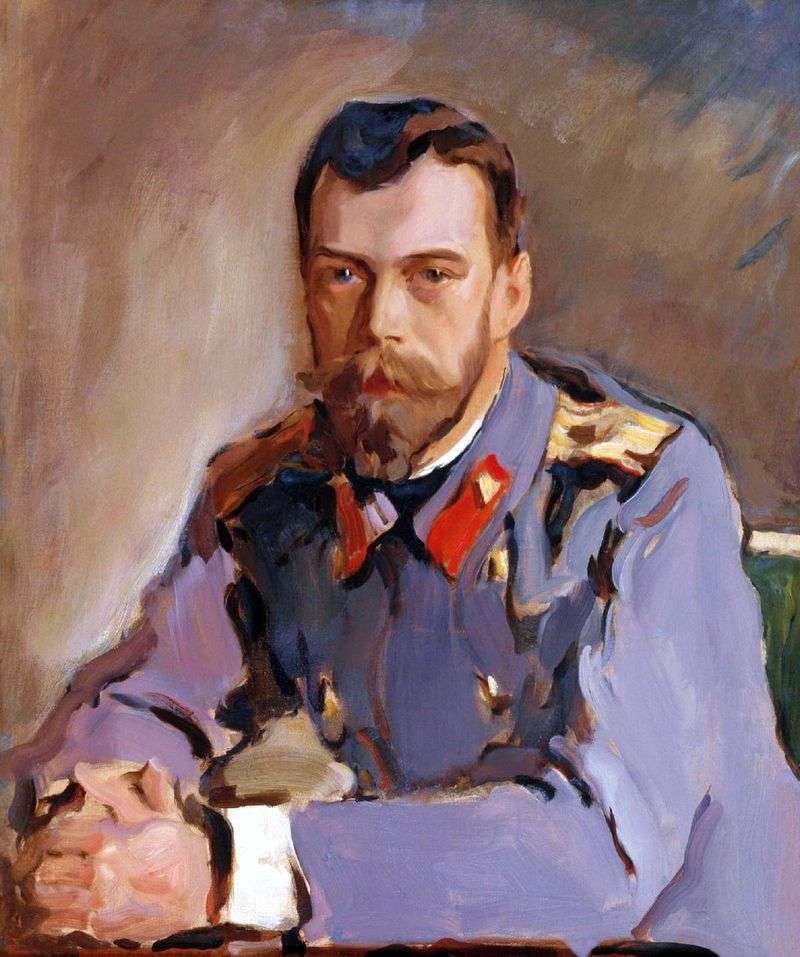  Портрет императора Николая II   Валентин Серов