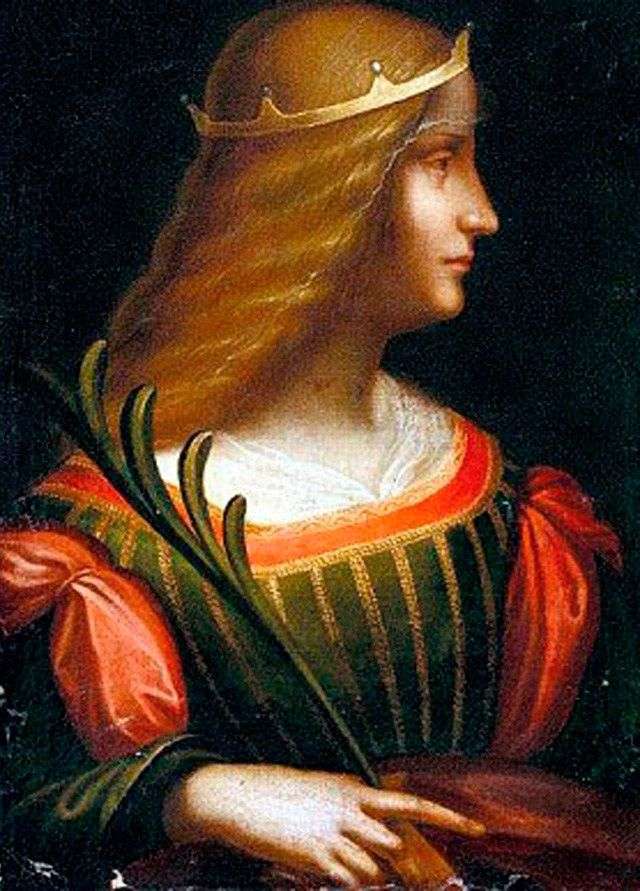  Портрет Изабеллы де Эсте   Леонардо да Винчи